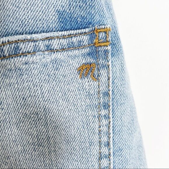 Madewell Rigid Denim A-line Mini Cutout Skirt 25 - Picture 7 of 11